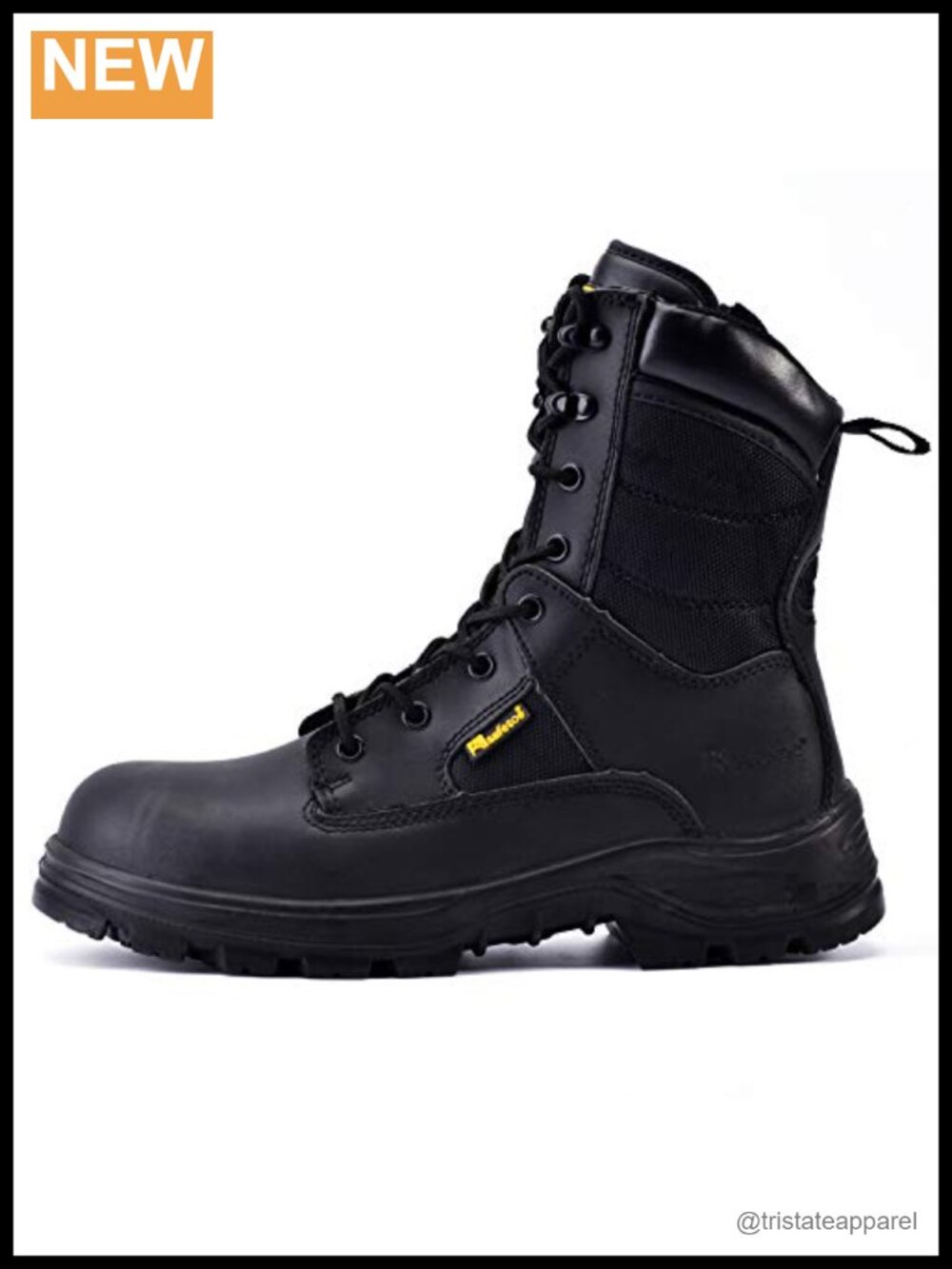 Men's Military Tactical Boots 8" Steel Toe Leather Work Combat Boots